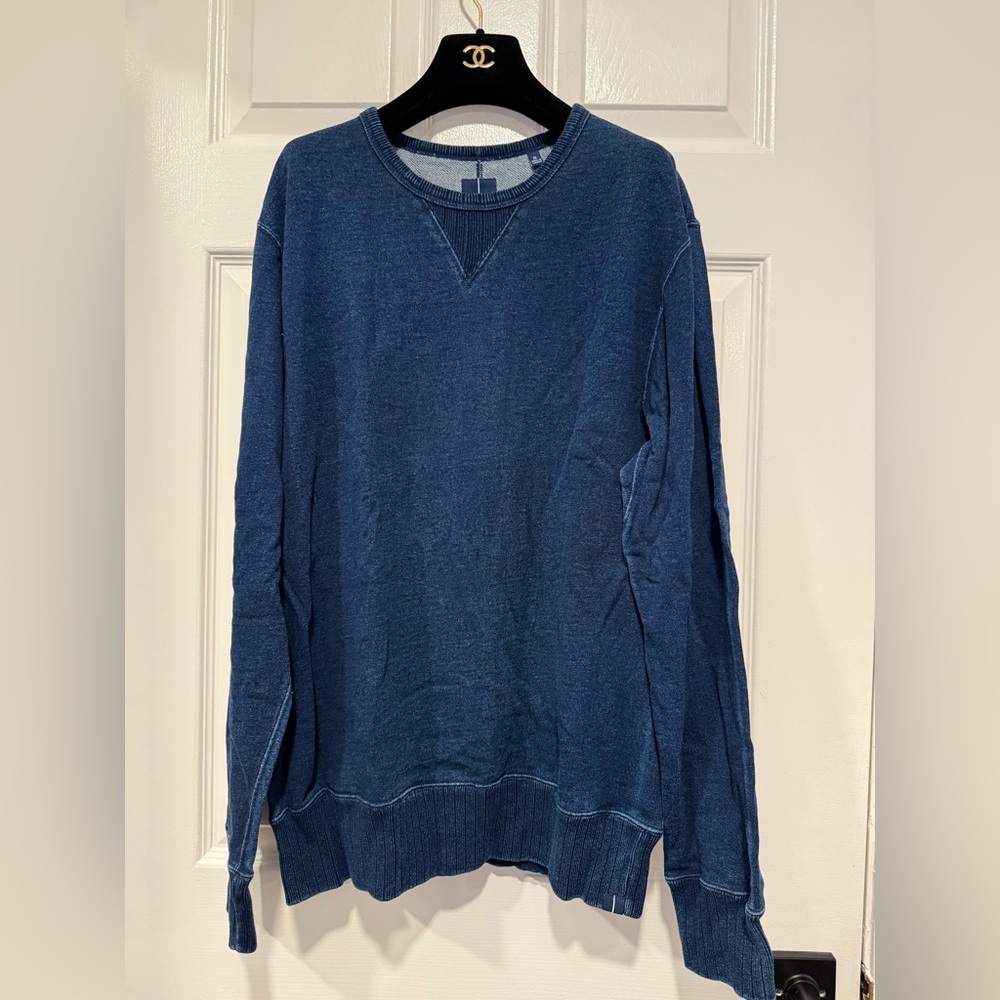 Oobe Brand Denim Wash Crew Neck Sweatshirt Size M 100% cotton great condition